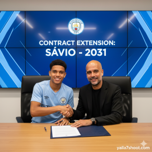 غوراديولا يؤكد: مانشستر سيتي ينجح في تأمين نجمه سافينيو بعقد جديد!